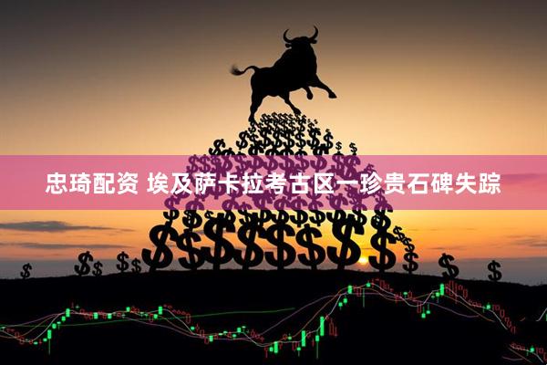 忠琦配资 埃及萨卡拉考古区一珍贵石碑失踪