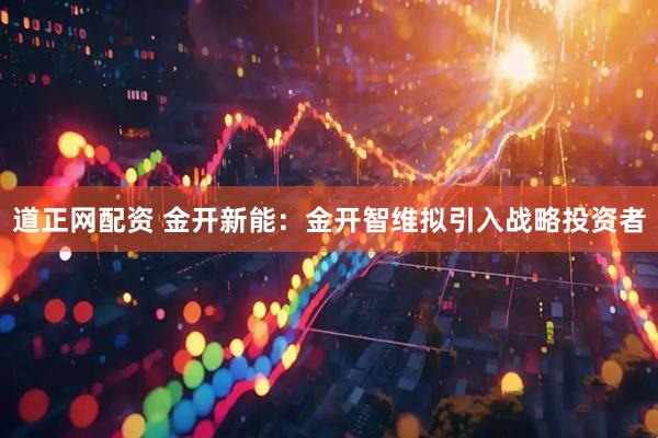 道正网配资 金开新能：金开智维拟引入战略投资者